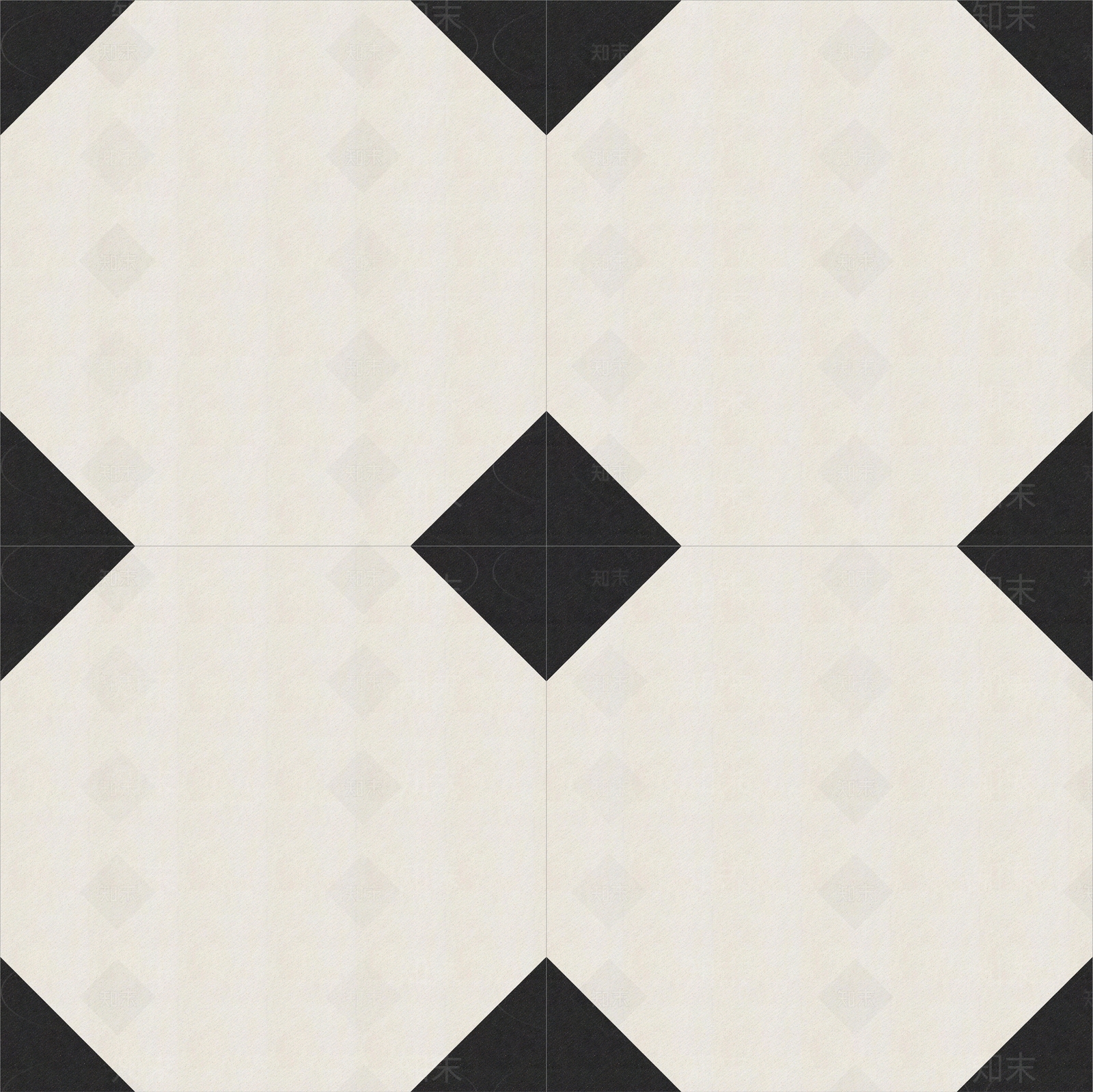 黑色白色几何拼接北欧艺术图案花砖贴图下载【ID:1111372200】