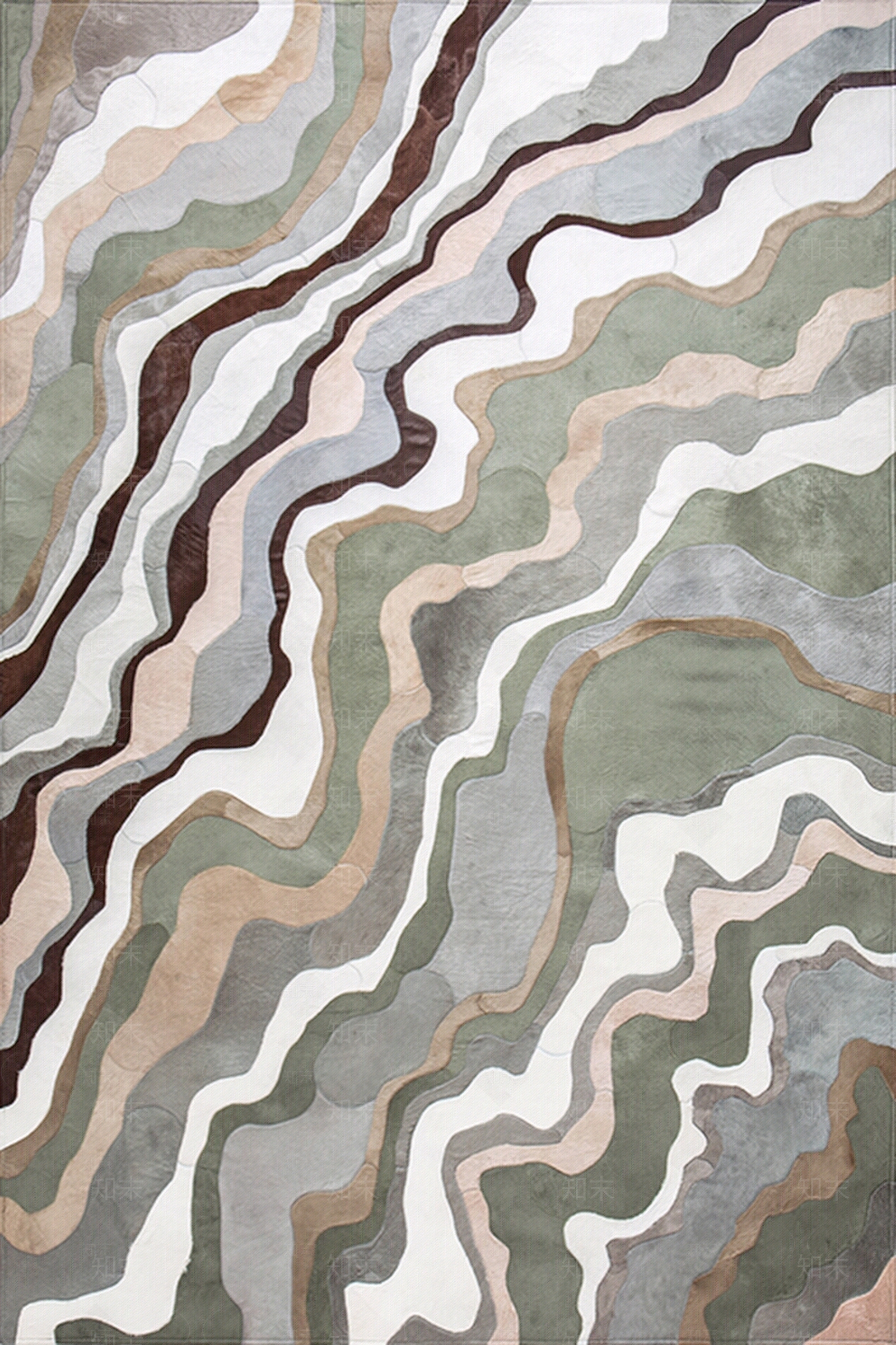 北欧莫兰迪轻奢地毯贴图下载【ID:1111377577】