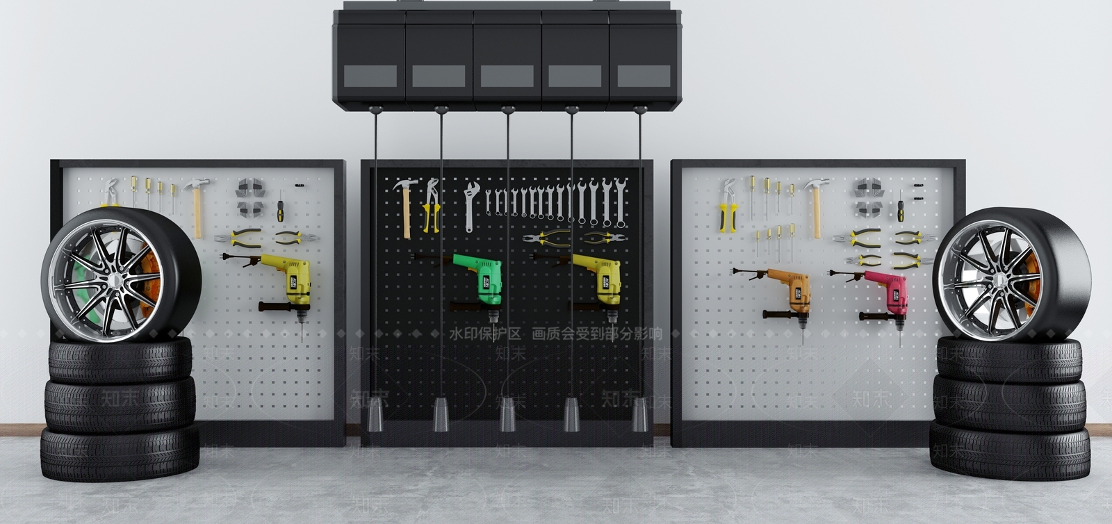 现代汽车修理设备3D模型下载【ID:1111390925】