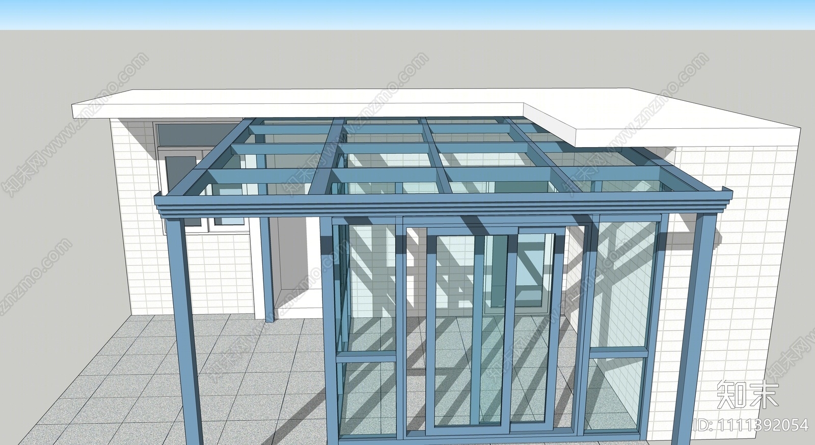 现代阳光房SU模型下载【ID:1111392054】