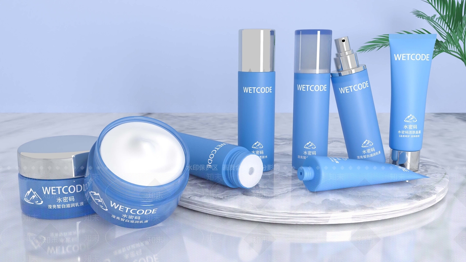 现代水乳霜3D模型下载【ID:1111403433】