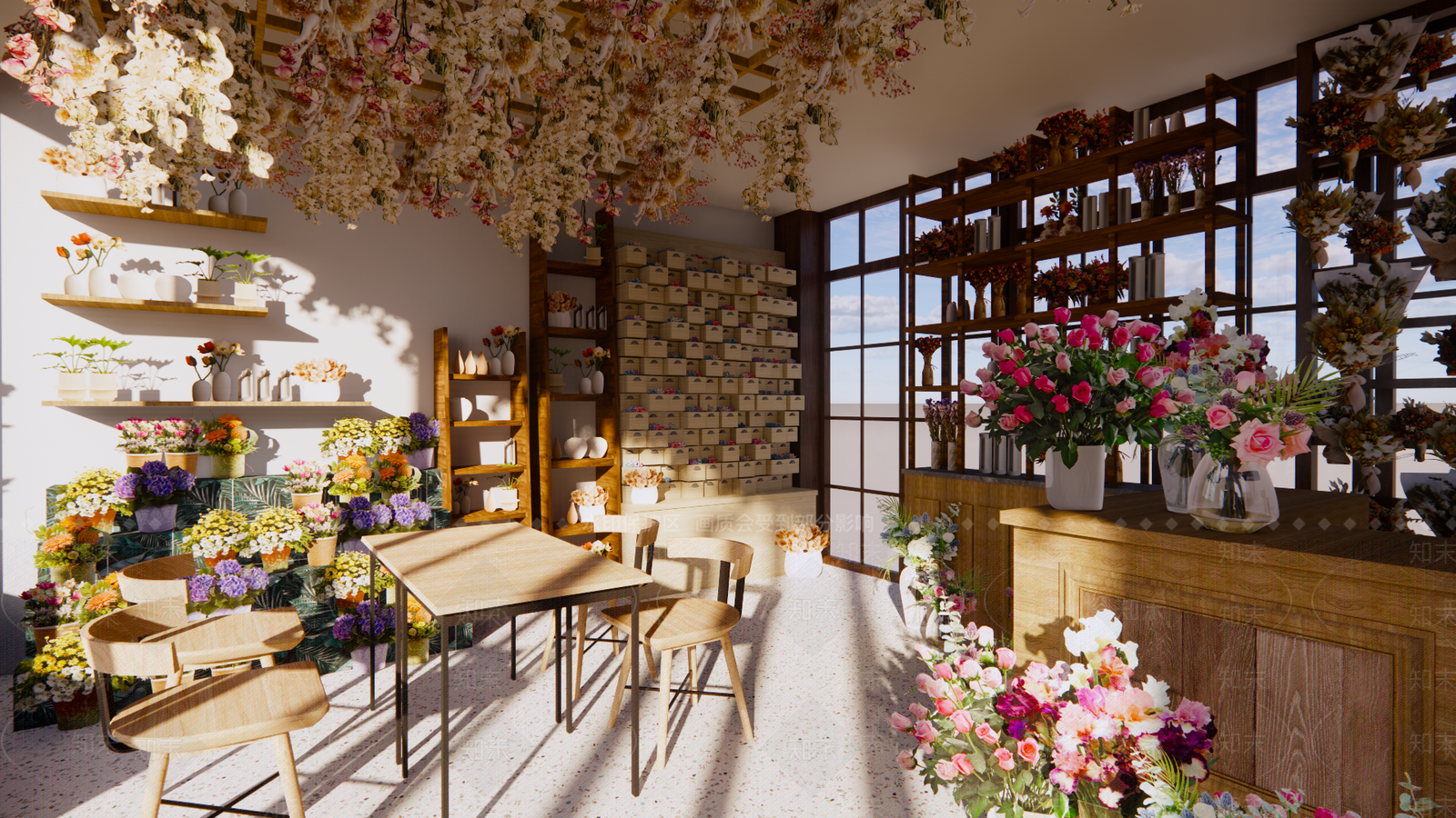 古典花店SU模型下载【ID:1111402231】