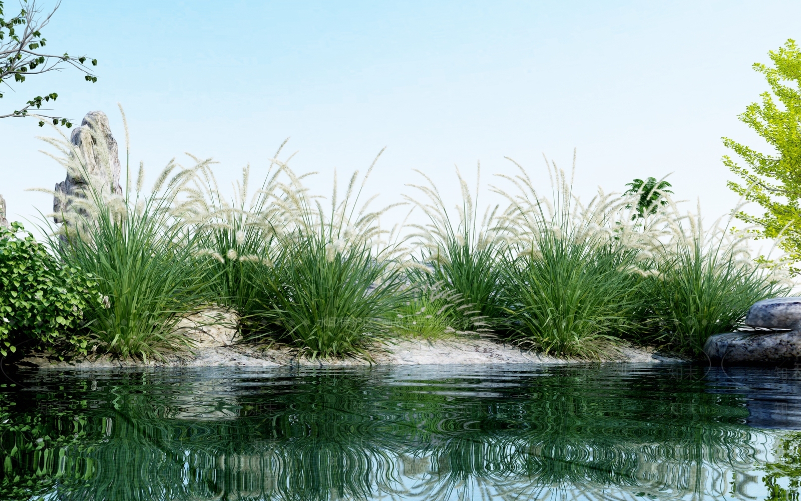 现代芦苇3D模型下载【ID:1111408191】