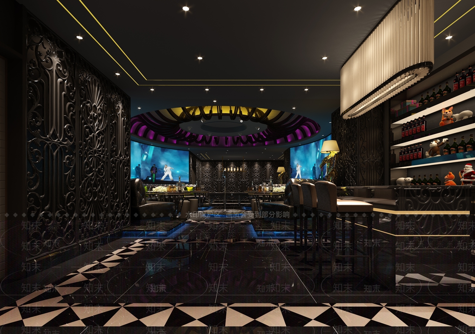 美式酒吧3D模型下载【ID:1111417128】