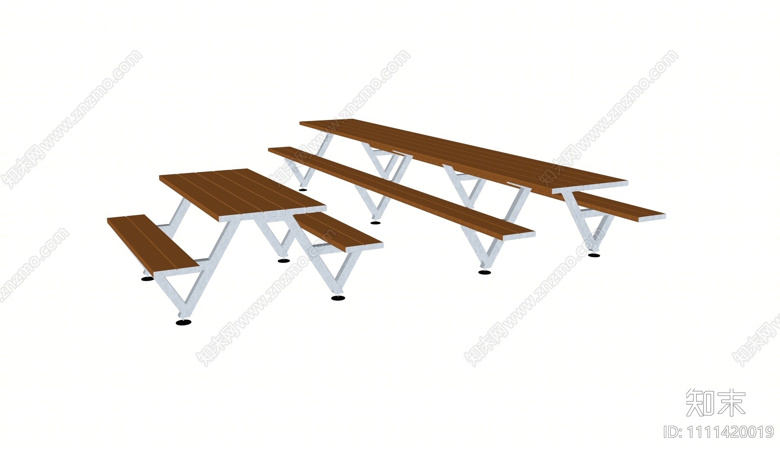 现代户外桌椅SU模型下载【ID:1111420019】