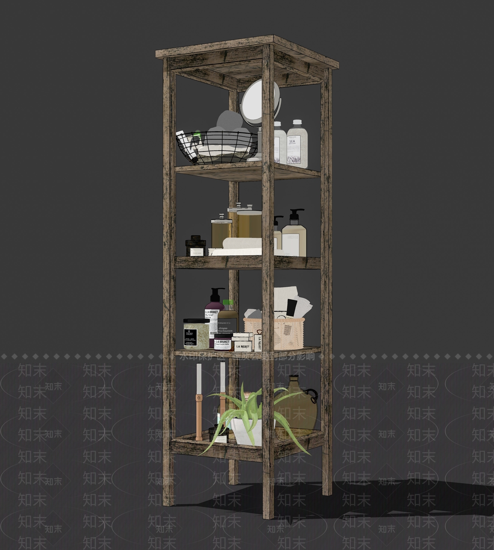 现代浴室用品SU模型下载【ID:1111422285】