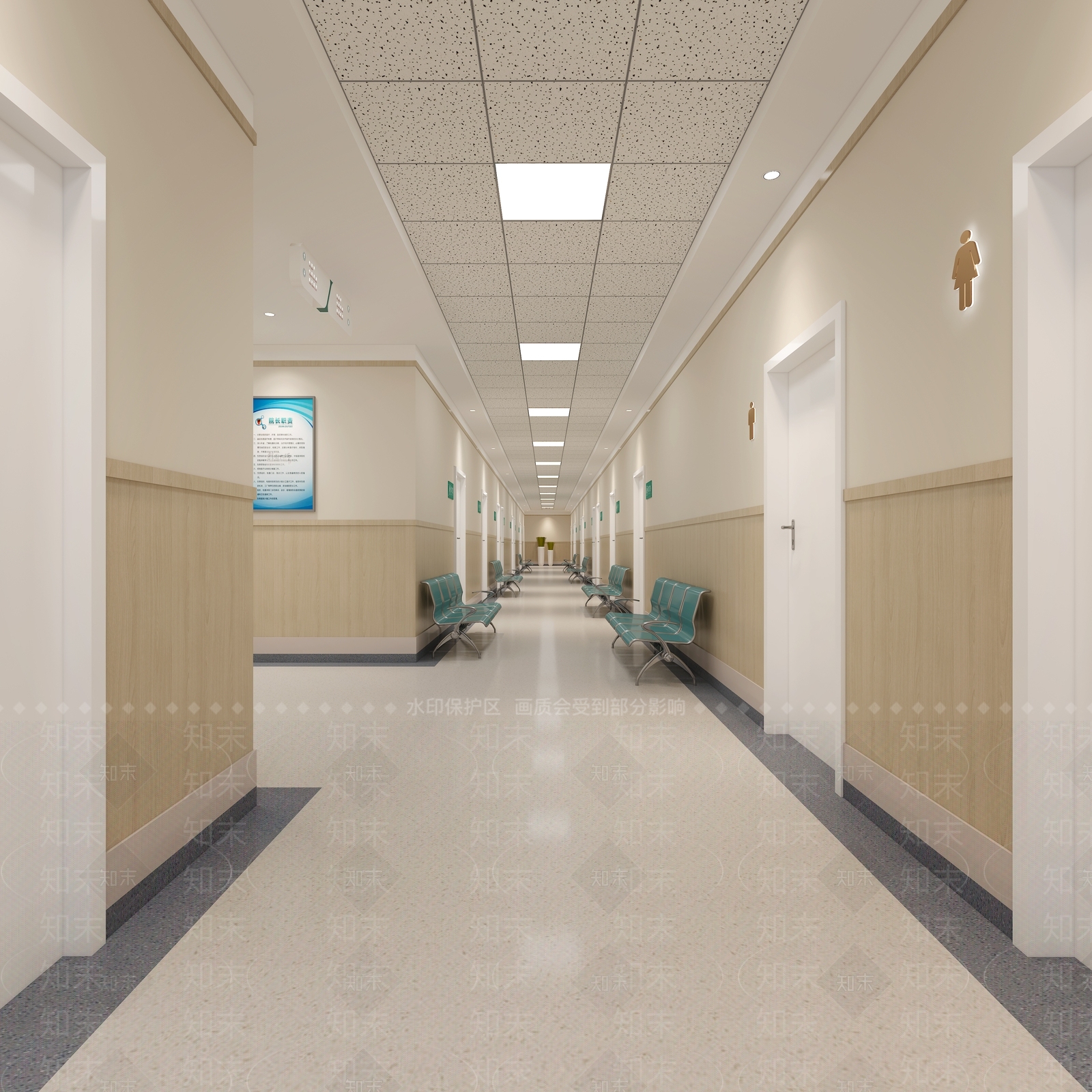现代医院3D模型下载【ID:1111428054】