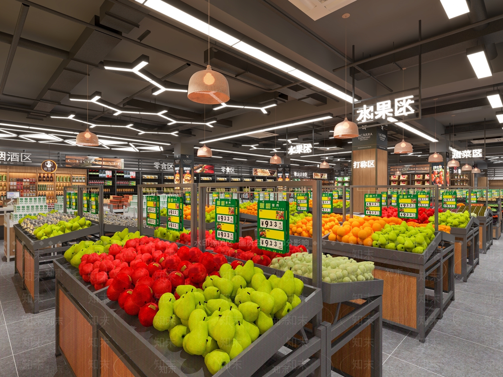 现代超市3D模型下载【ID:1111431520】