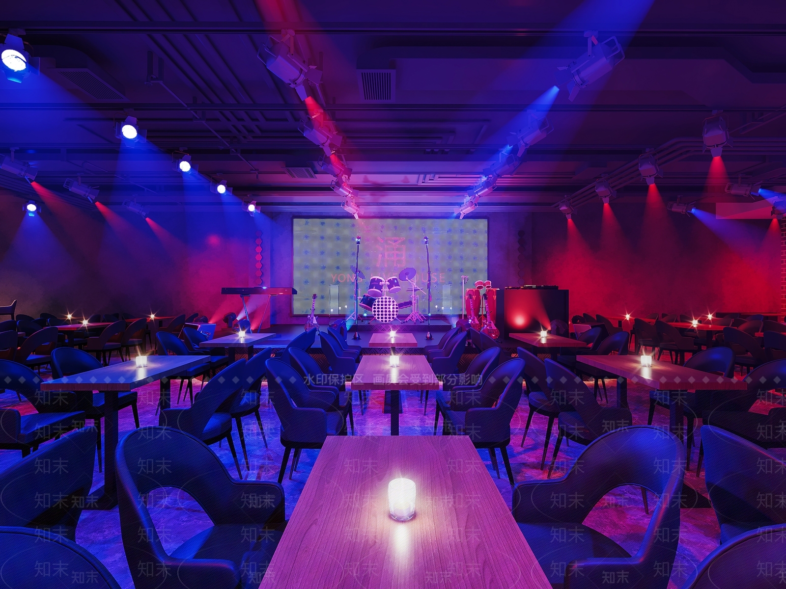 工业风酒吧3D模型下载【ID:1111436009】