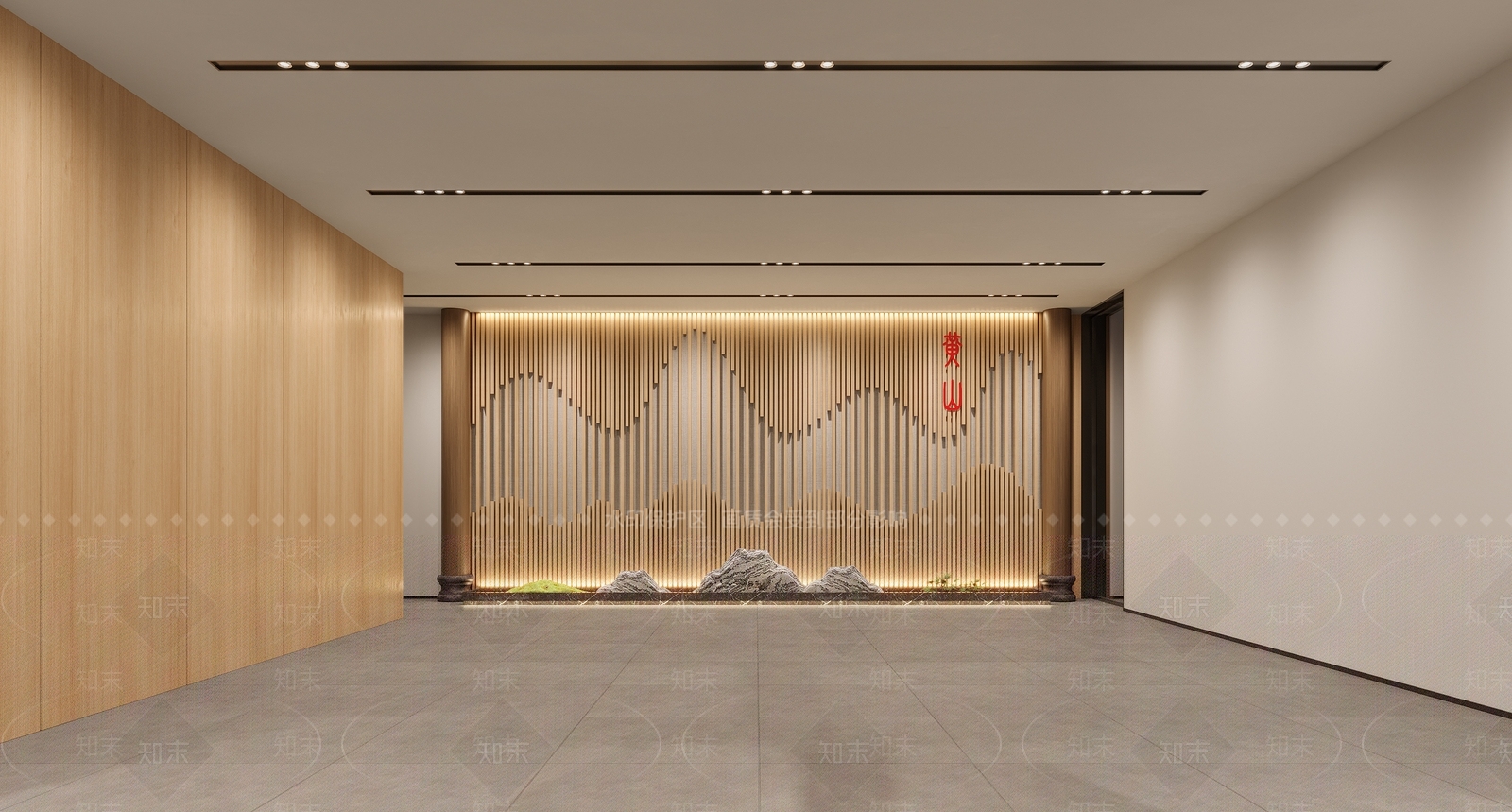 新中式办公楼外观3D模型下载【ID:1111445091】