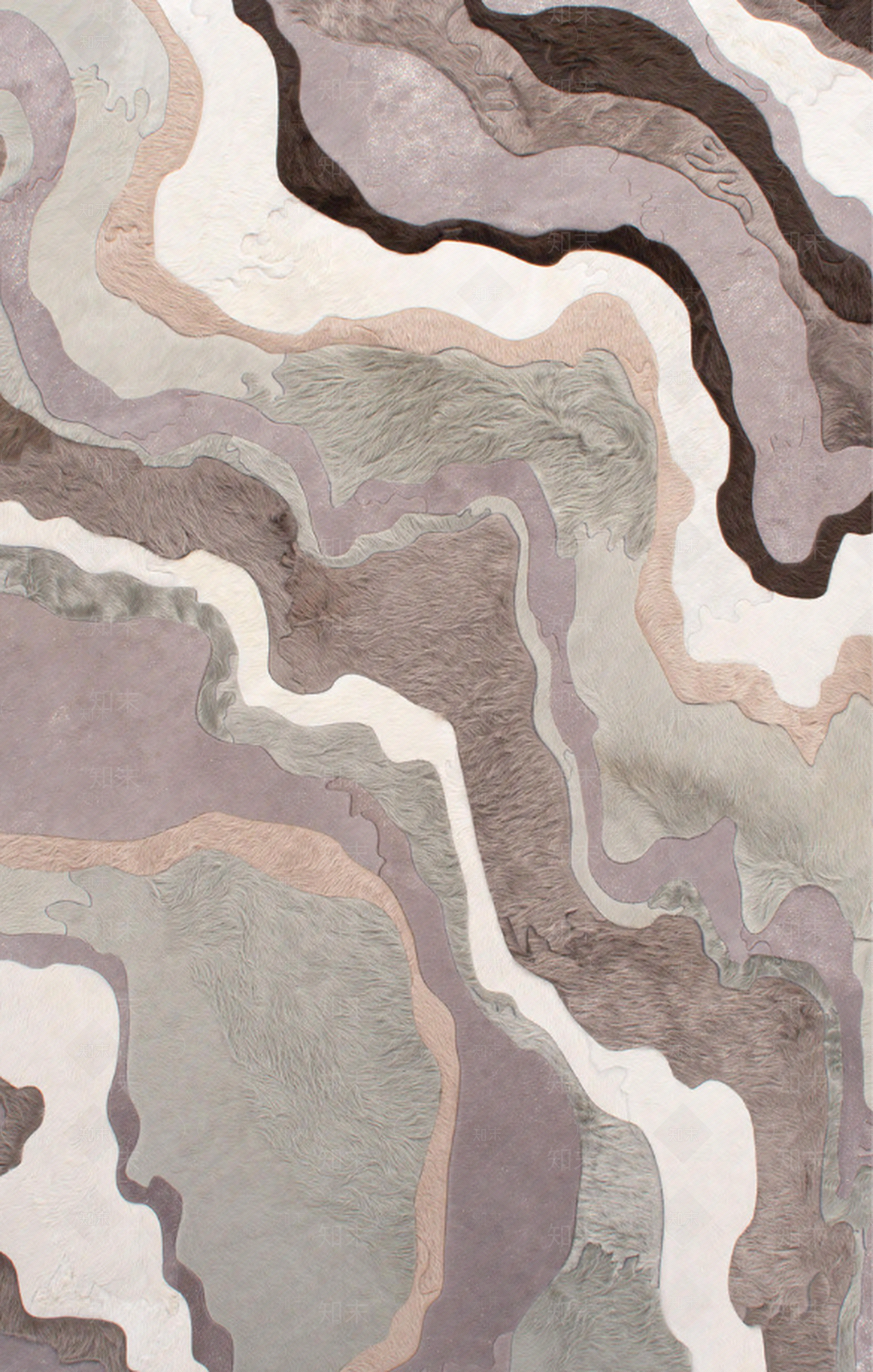 莫兰迪色毛绒地毯贴图下载【ID:1111453467】