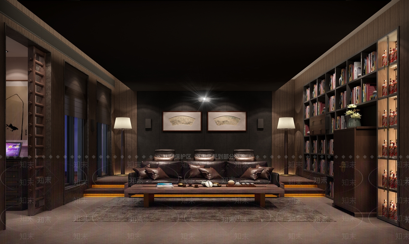 现代家居影音室3D模型下载【ID:1111467115】