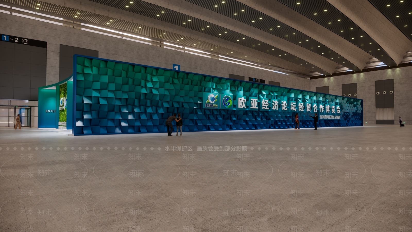 现代其他展厅SU模型下载【ID:1111476508】