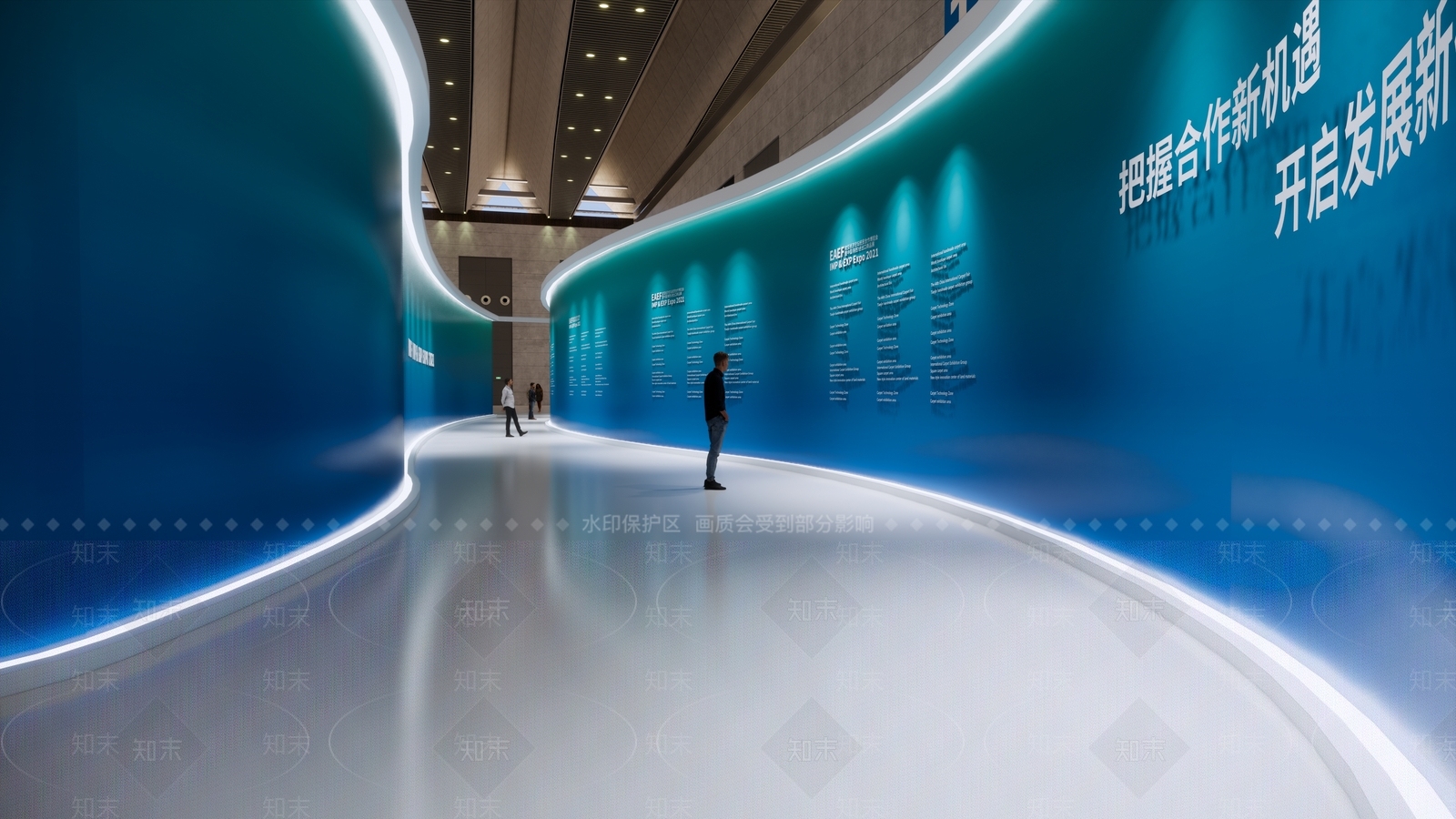 现代其他展厅SU模型下载【ID:1111476508】