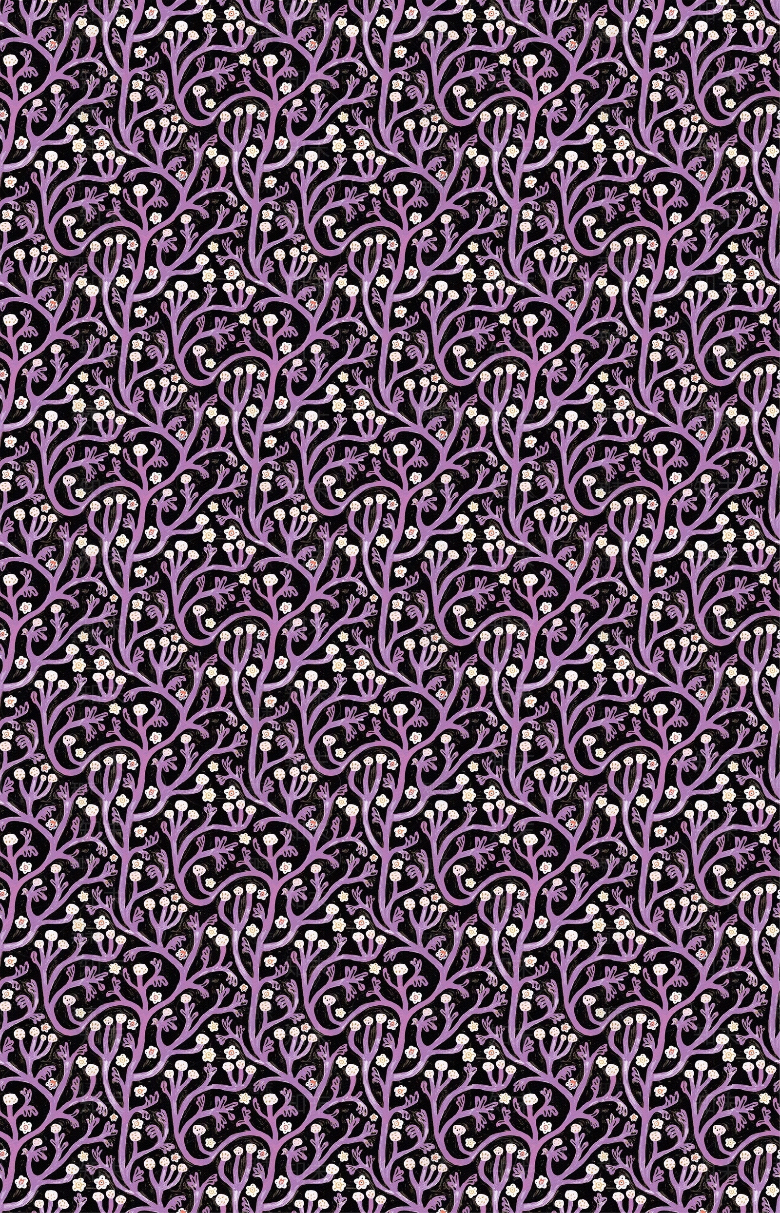 紫色碎花壁纸贴图下载【ID:1111477467】