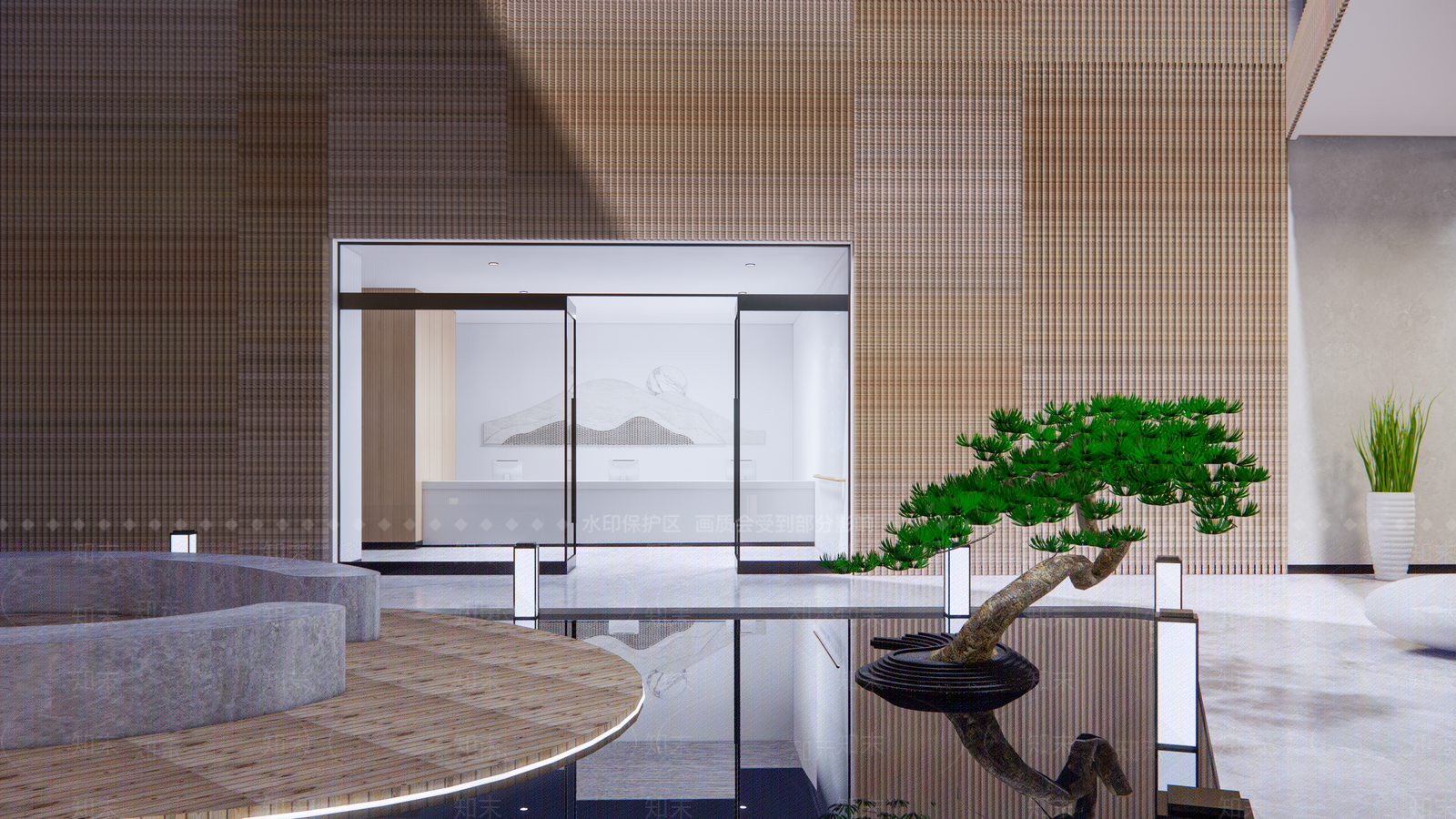 现代休息区SU模型下载【ID:1111477852】