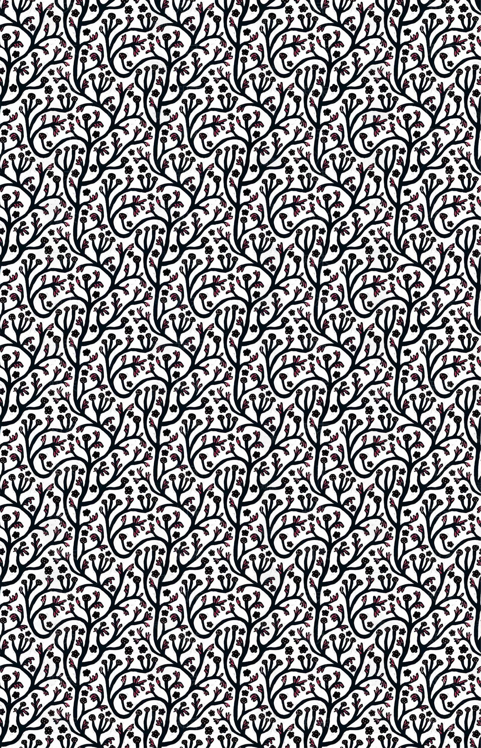 黑白碎花壁纸贴图下载【ID:1111477696】