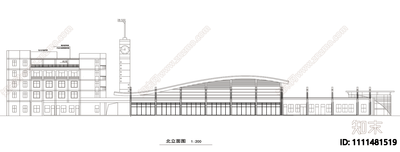 二级汽车站方案设计施工图下载【ID:1111481519】