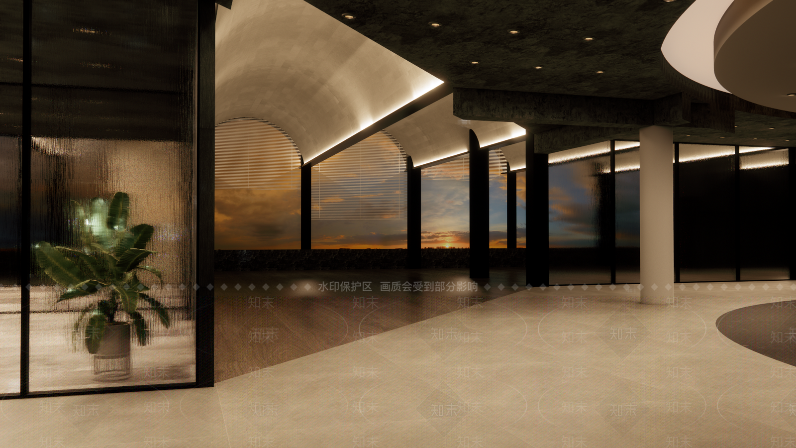 现代休息区SU模型下载【ID:1111485800】