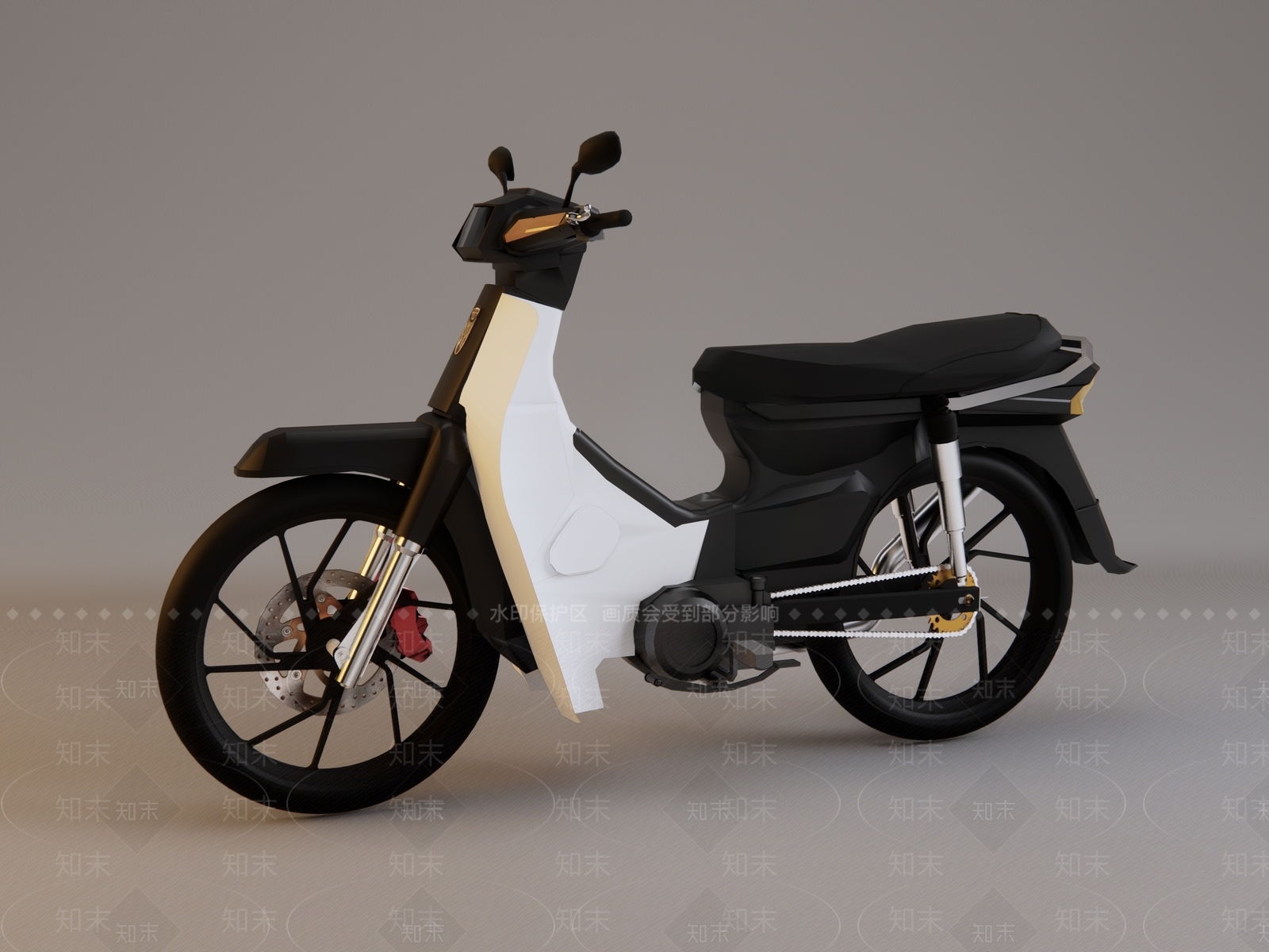 现代摩托车SU模型下载【ID:1111499236】