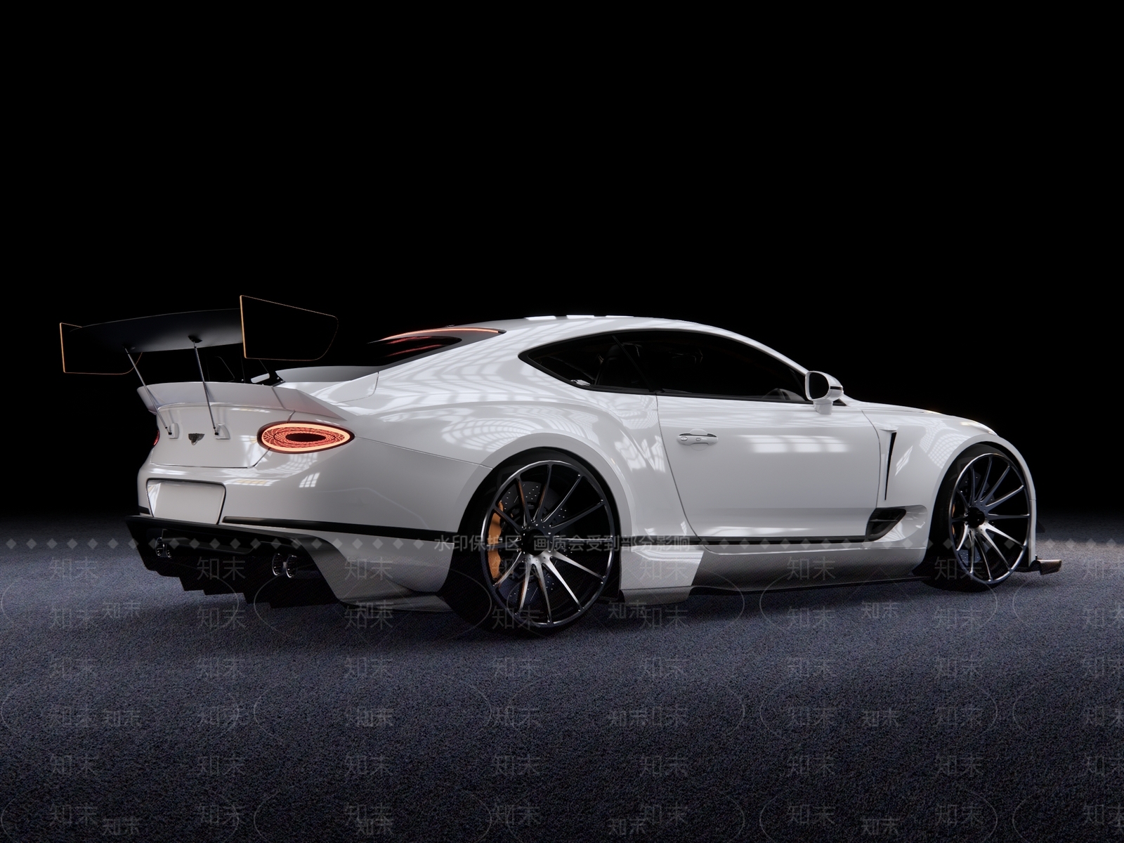 现代宾利欧陆改装车SU模型下载【ID:1111499335】