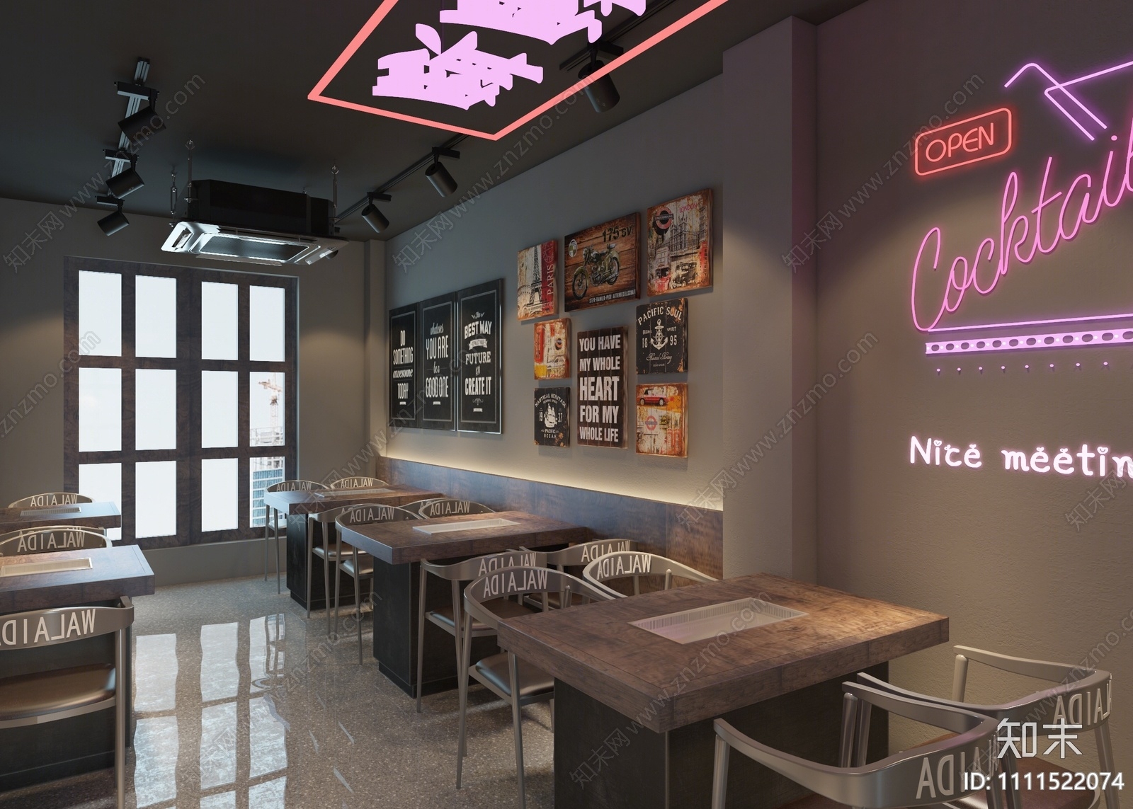 现代火锅店3D模型下载【ID:1111522074】