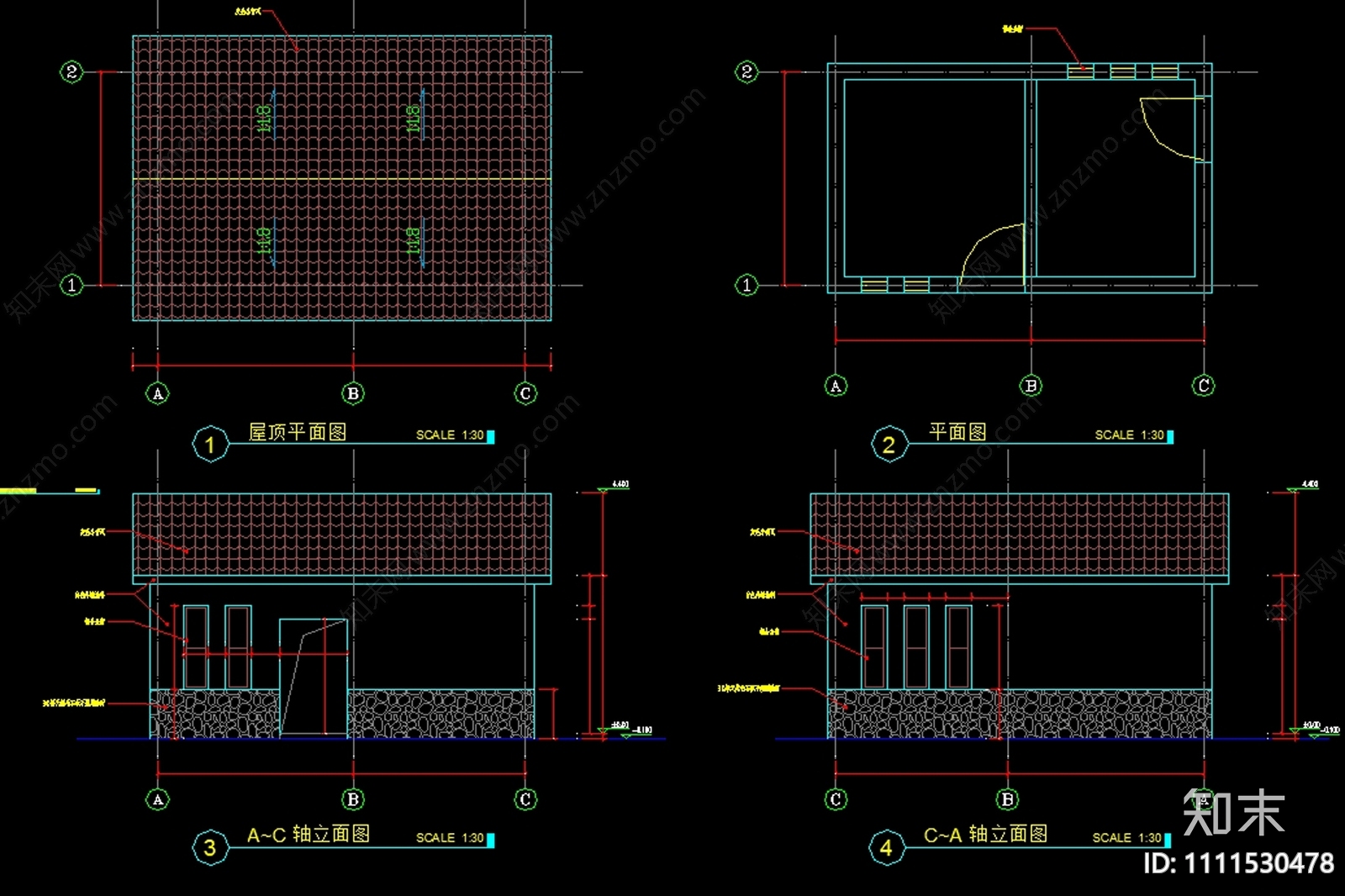 公共卫生间厕所建筑cad施工图下载【ID:1111530478】