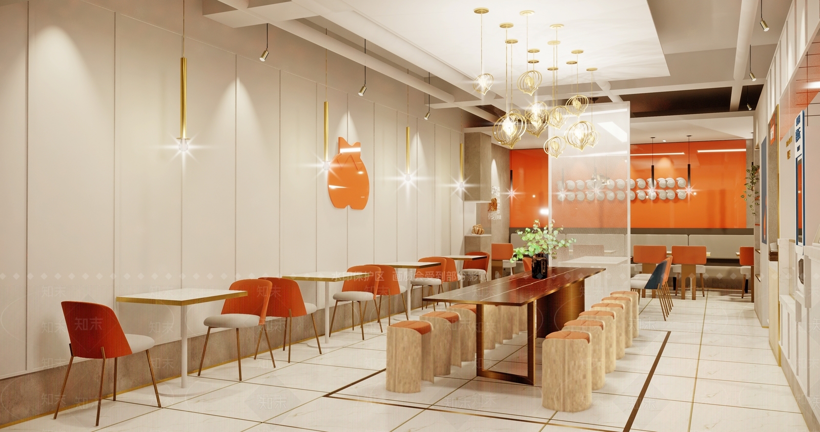 现代快餐店SU模型下载【ID:1111531735】