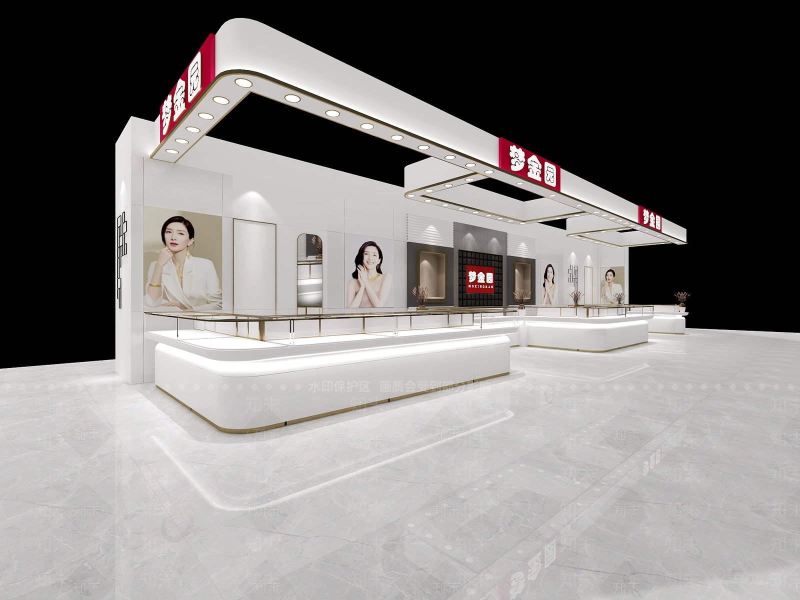 现代珠宝店3D模型下载【ID:1111533839】