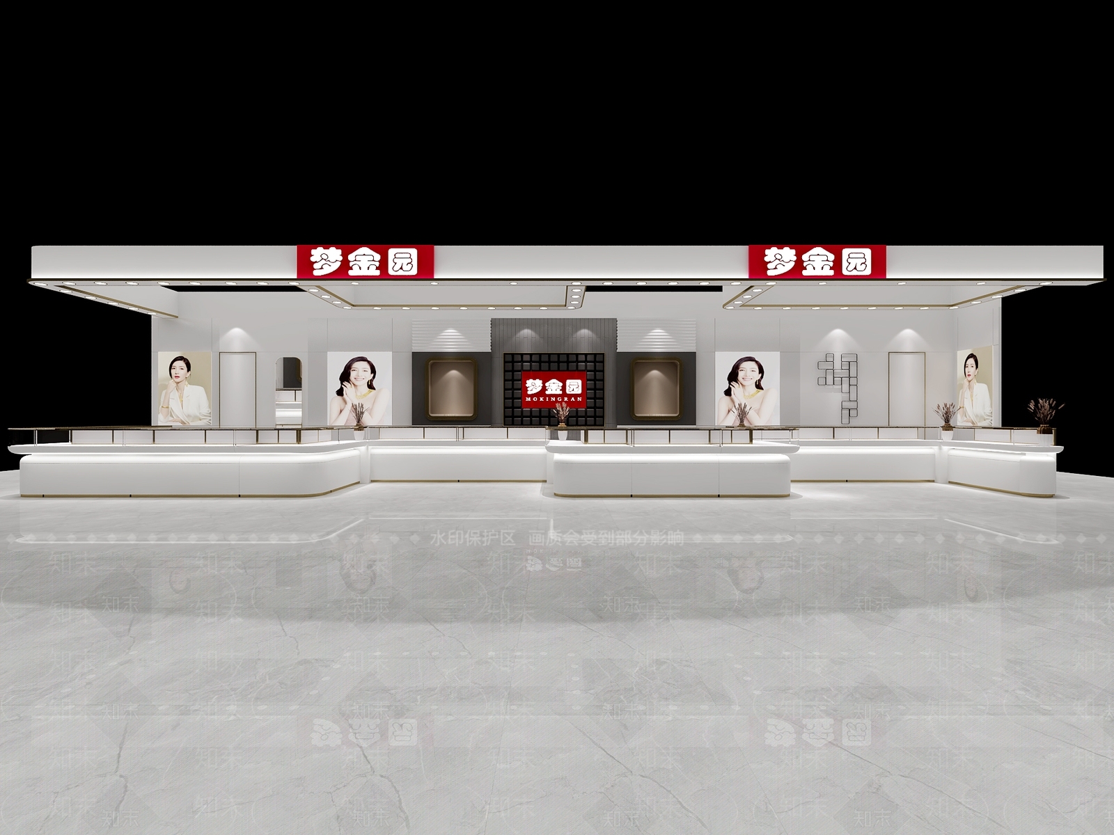 现代珠宝店3D模型下载【ID:1111533839】