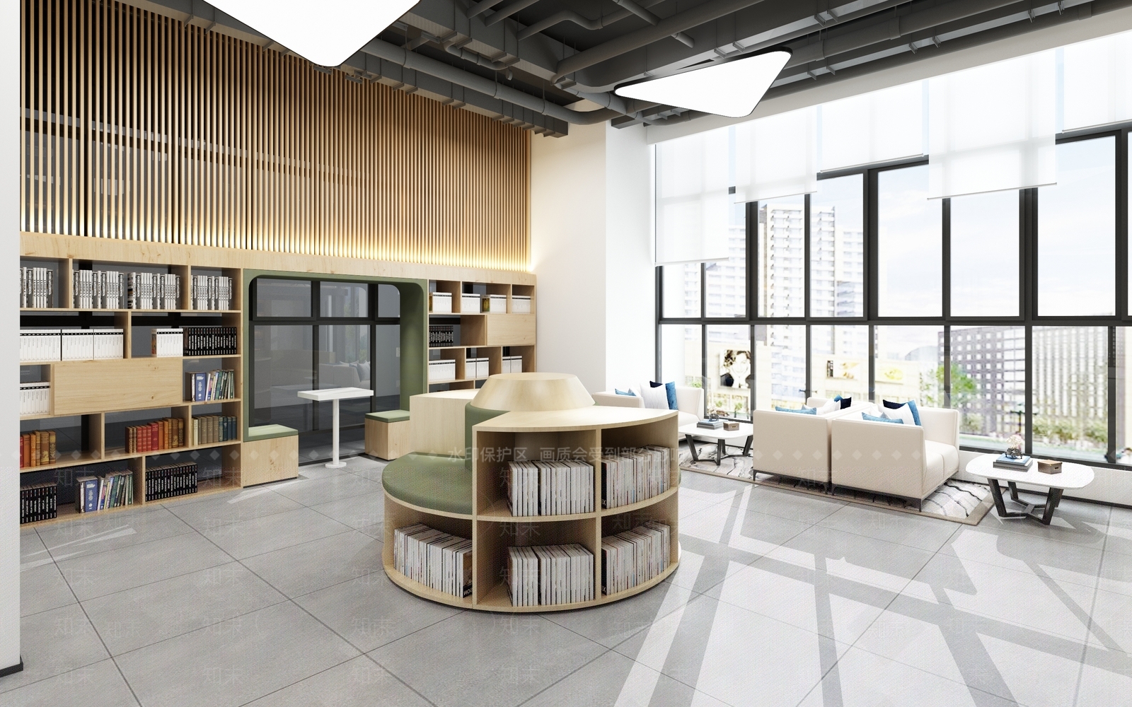 现代书店3D模型下载【ID:1111538028】