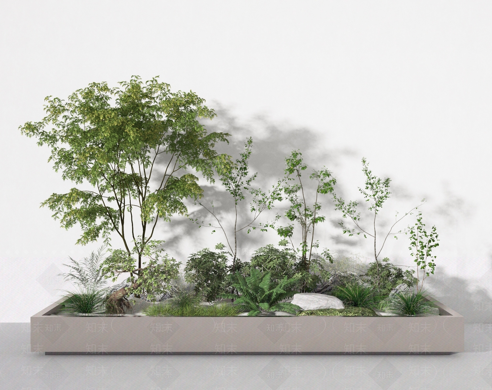 现代花坛3D模型下载【ID:1111544683】