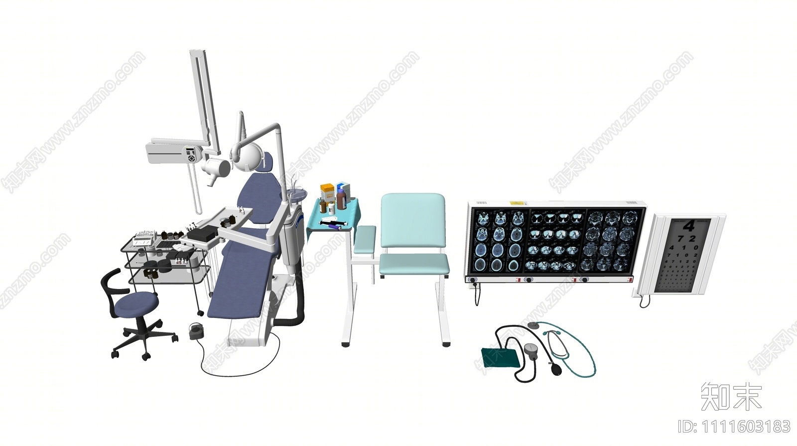 现代医疗器材SU模型下载【ID:1111603183】
