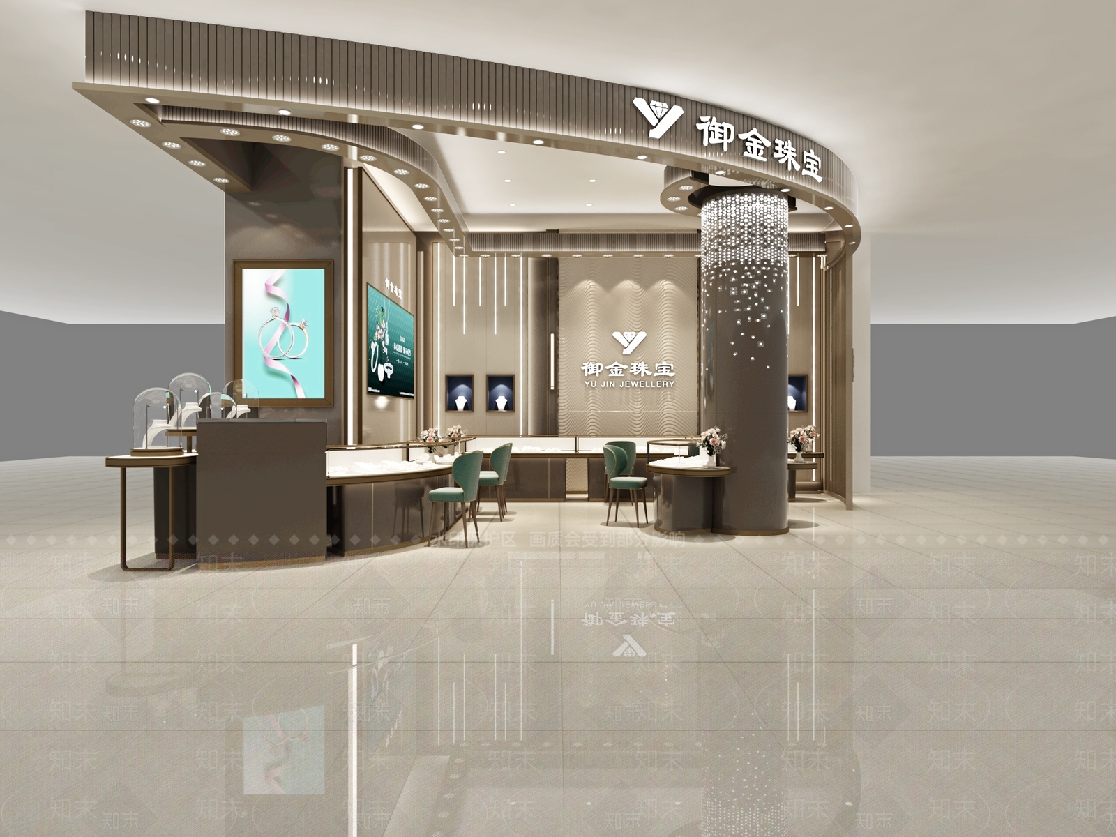 现代珠宝店3D模型下载【ID:1111767090】