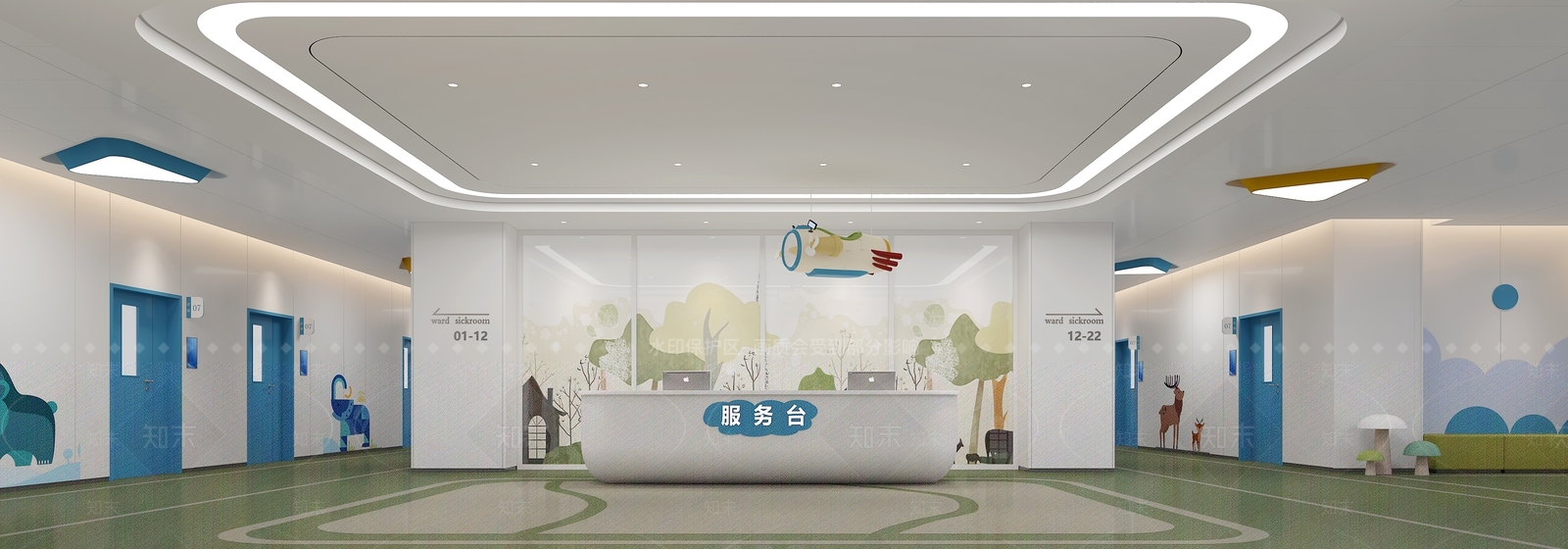 现代儿童医院3D模型下载【ID:1111560675】