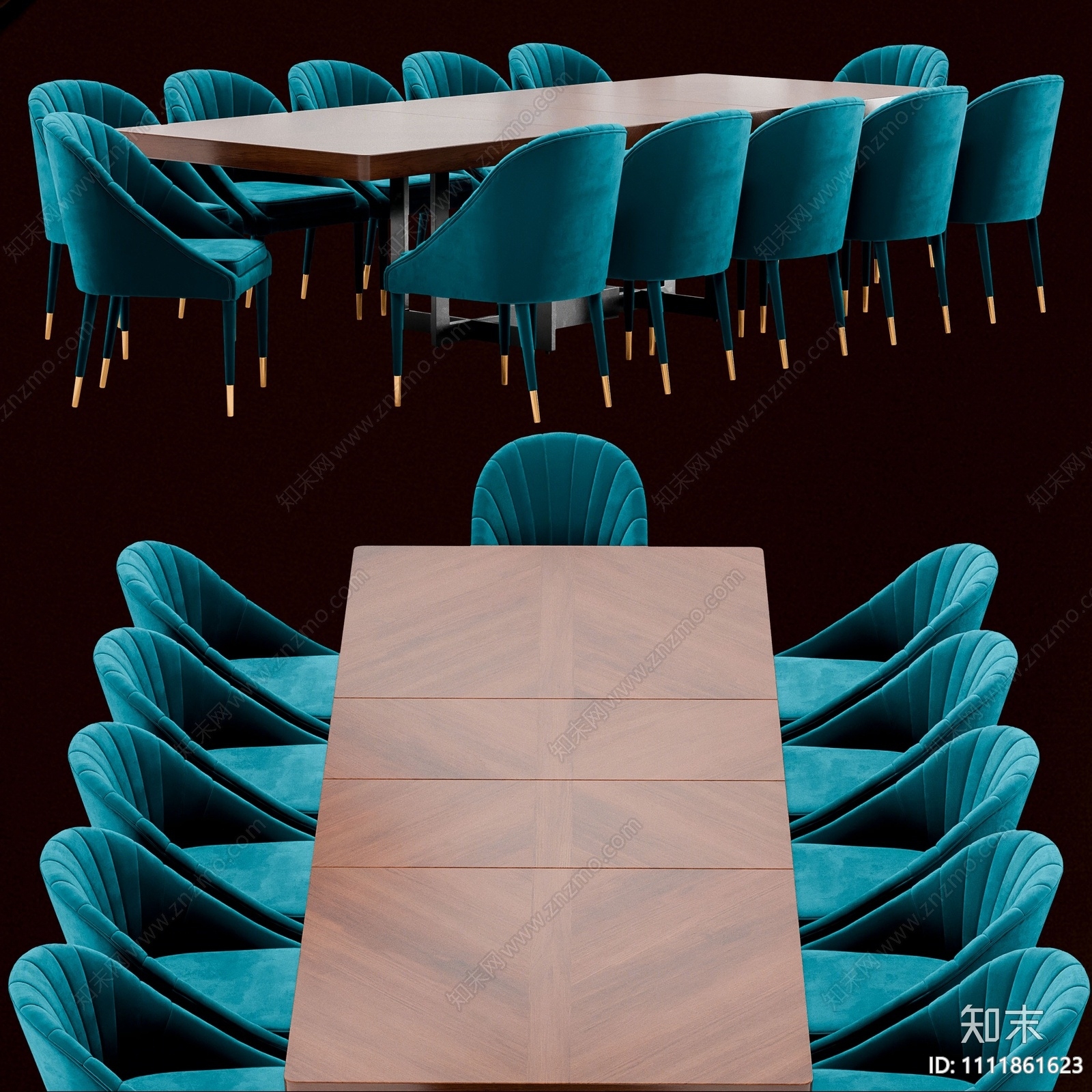 现代餐桌椅3D模型下载【ID:1111861623】