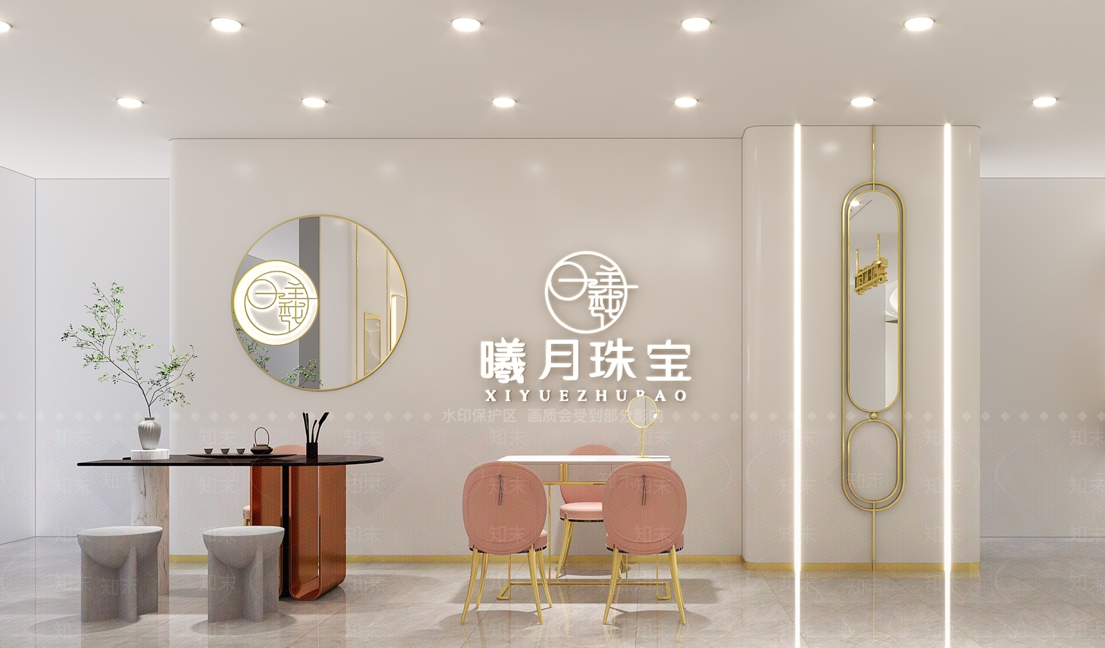 现代珠宝店3D模型下载【ID:1111574910】