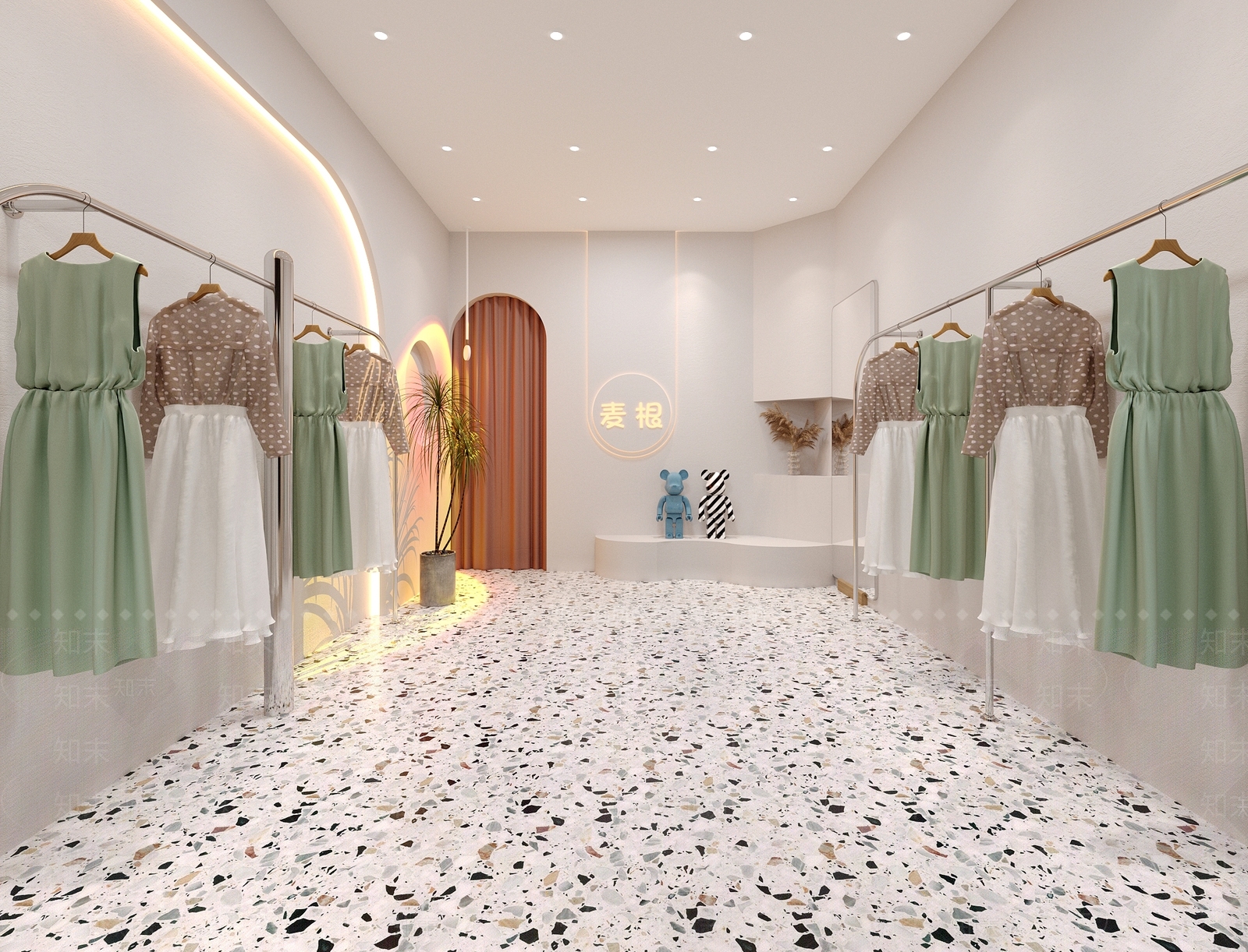 现代服装店3D模型下载【ID:1111576086】