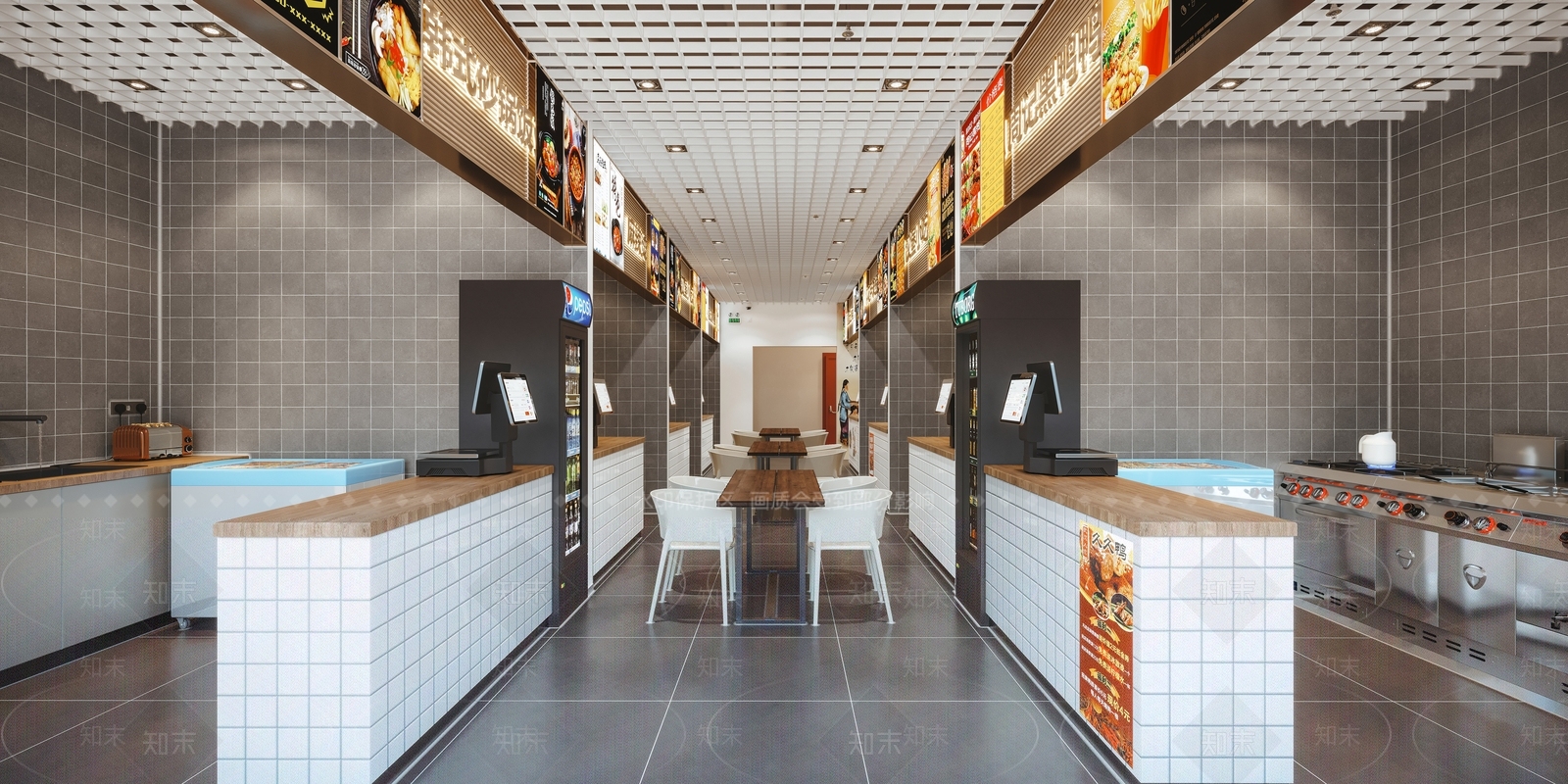 现代美食城3D模型下载【ID:1111580277】