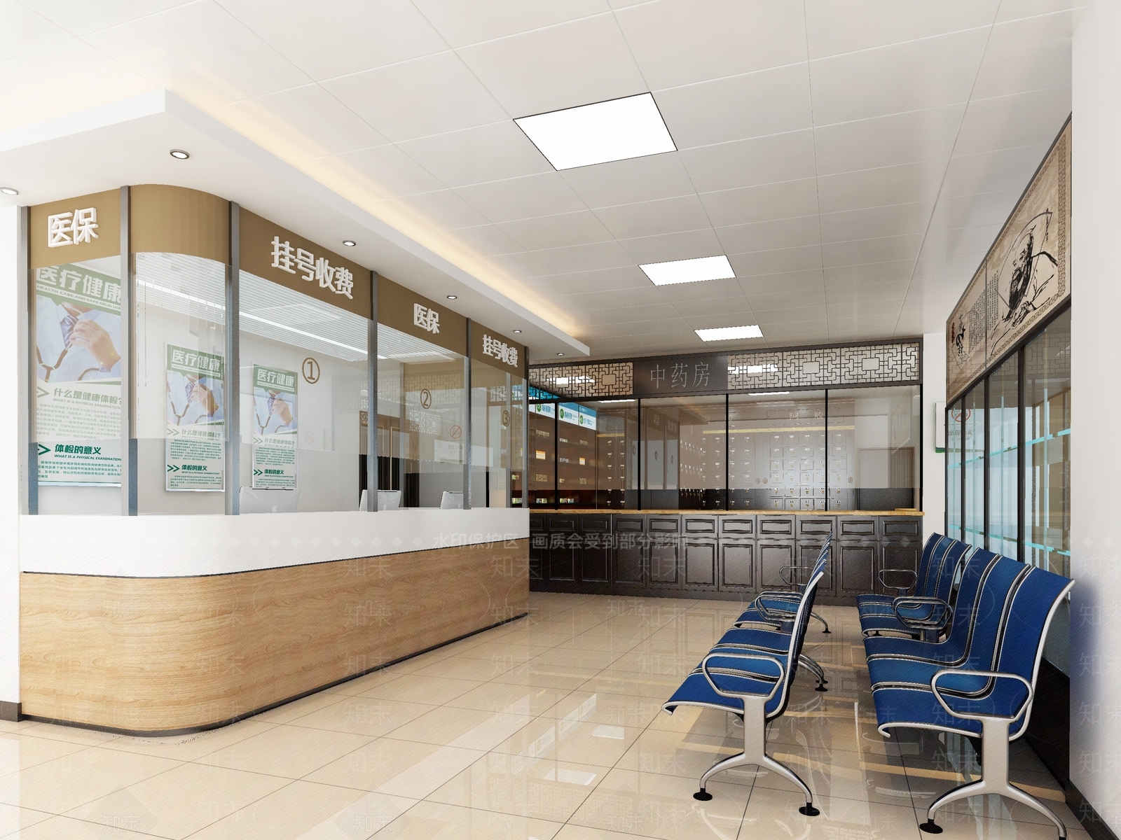 中式药店3D模型下载【ID:1111584376】