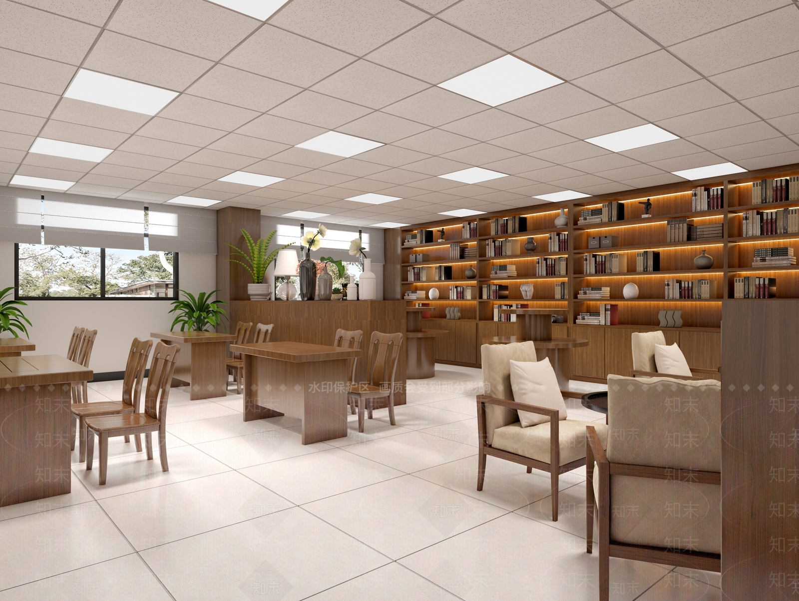 现代党建会议室3D模型下载【ID:1111589318】