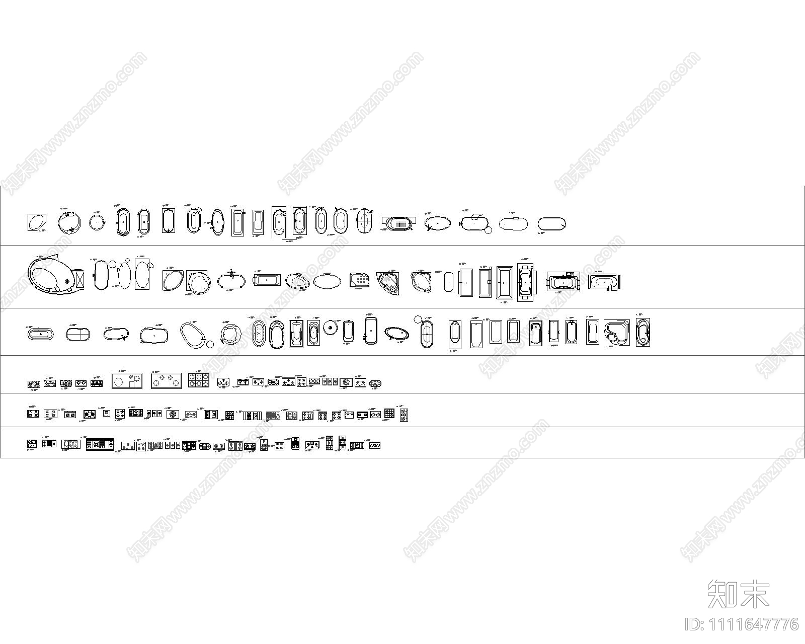 厨卫空间cad施工图下载【ID:1111647776】