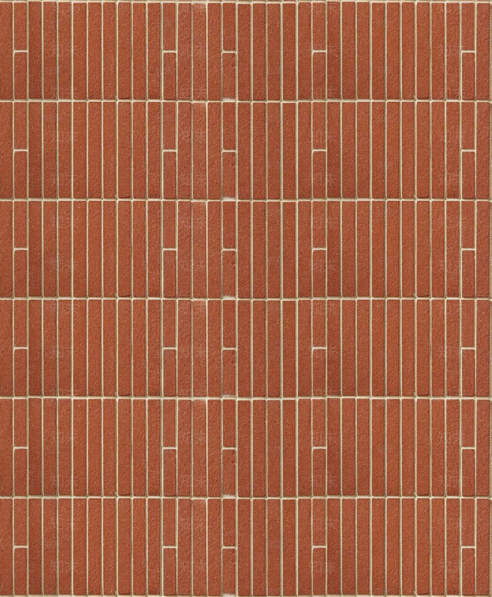 砖红色陶土瓷砖条形砖贴图下载