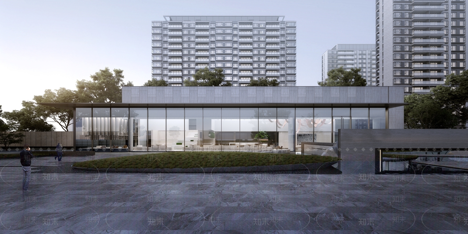 售楼处建筑SU模型精品下载_SketchUp模型_知末网