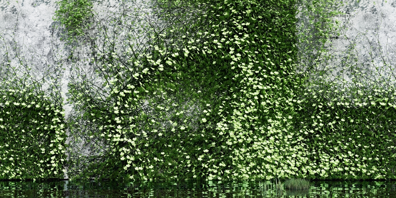 现代绿植墙3D模型下载【ID:1111639692】