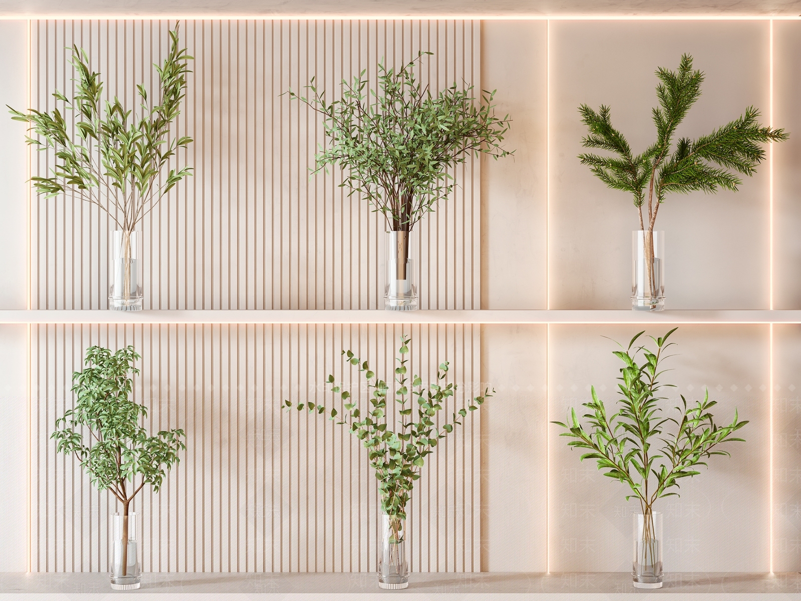 现代水生植物3D模型下载【ID:1111639593】