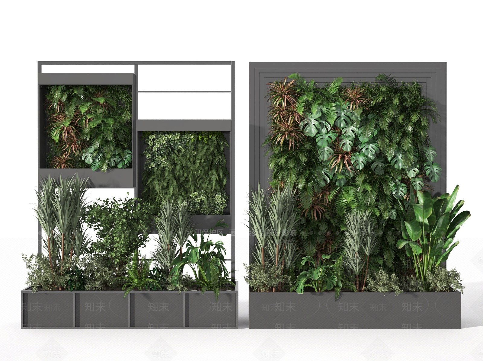 现代花坛3D模型下载【ID:1111644996】