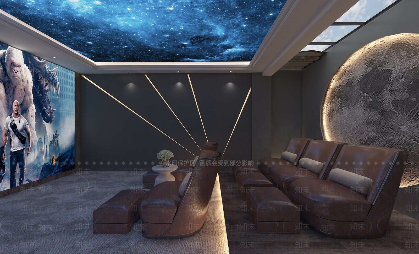 现代家居影音室3D模型下载【ID:1111647326】