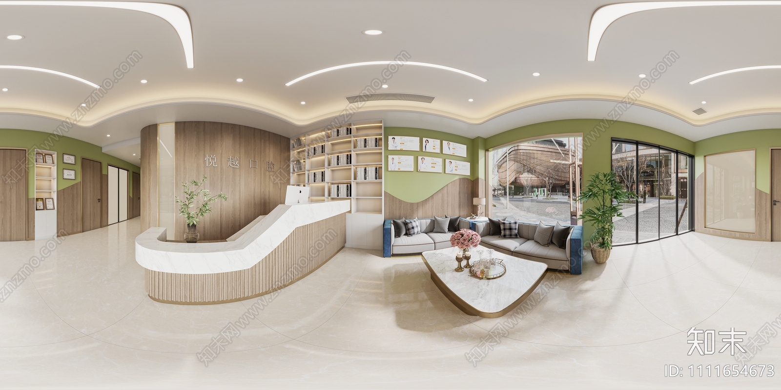 100平方牙科诊所施工图施工图下载【ID:1111654673】