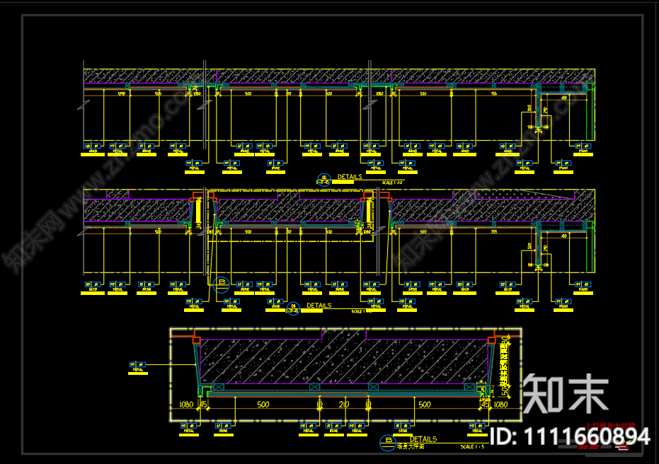 办公楼施工图纸cad施工图下载【ID:1111660894】